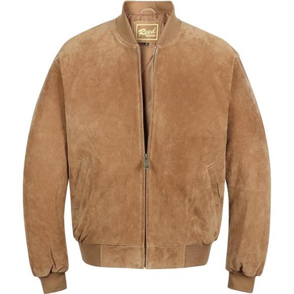 REED MEN'S BASEBALL SUEDE LEATHER JACKET